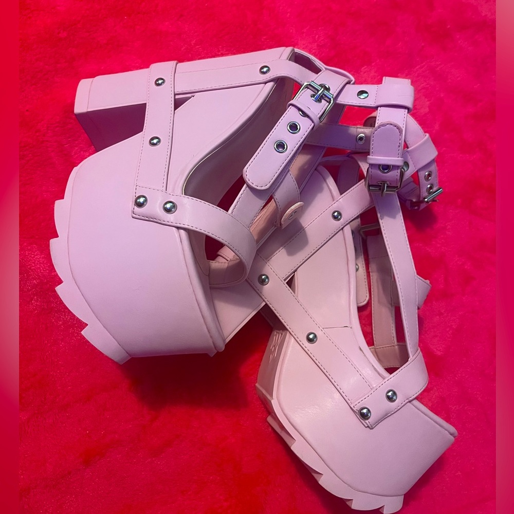 ✨💖 SUGAR THRILLZ PINK PLATFORMS 💖✨